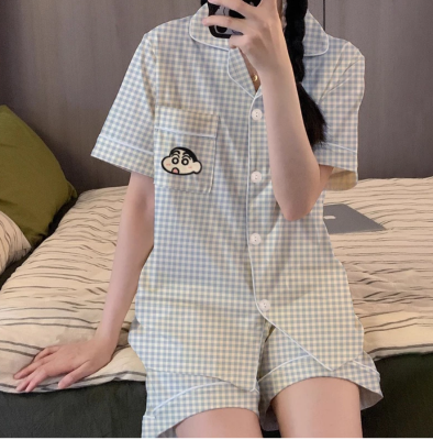 Set đồ nữ họa tiết kẻ caro màu dễ thương