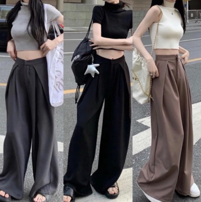 Dáng ống rộng xếp ly nhẹ