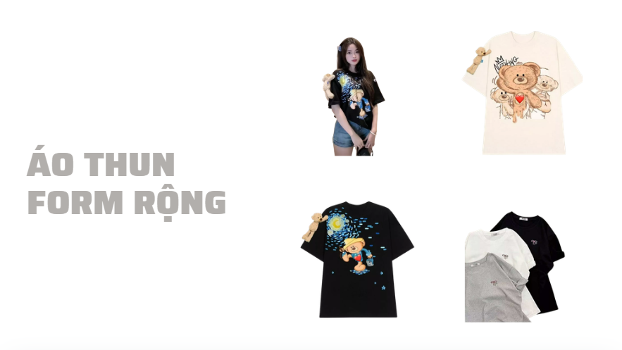 áo thun form rộng nữ là gì?